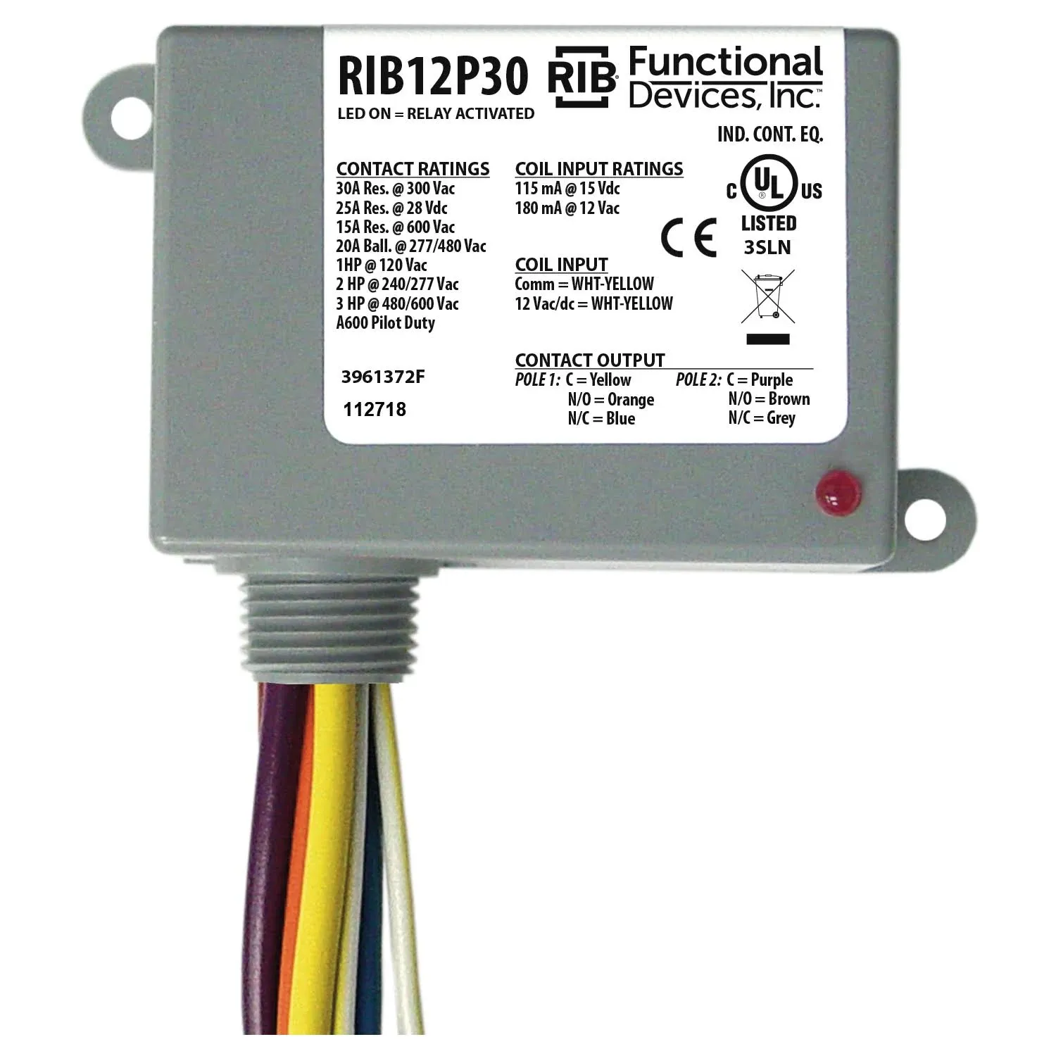 Functional Devices RIB2402B Relay