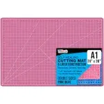 24&#034; x 36&#034; PINK/BLUE Self Healing 5-Ply Double Sided Durable Cutting Mat