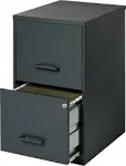 Office Designs Two-Drawer Vertical File Cabinet Graphite 14443