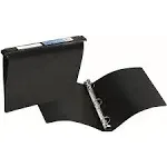 AVERY Hanging Storage Flexible Non-view Binder With Round Rings, 3 Rings, 1" Capacity, 11 X 8.5, Black