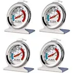 4 Pack Refrigerator Freezer Thermometer Large Dial Thermometer