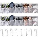 RV Shoe Storage for Bedside - 16 Extra Large Pocket Wall Mounted Entryway Sho...