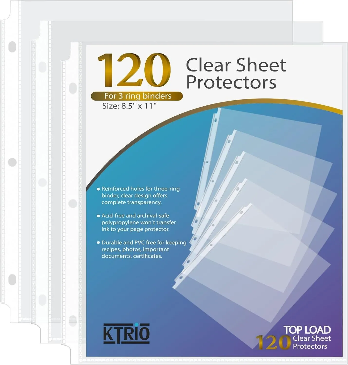 Clear Sheet Protectors, 8.5&#034; x 11&#034;, Free Shipping 