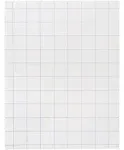 School Smart Double Sided Graph Paper, 8-1/2 x 11 Inches, 1/2 Inch Rule, White,