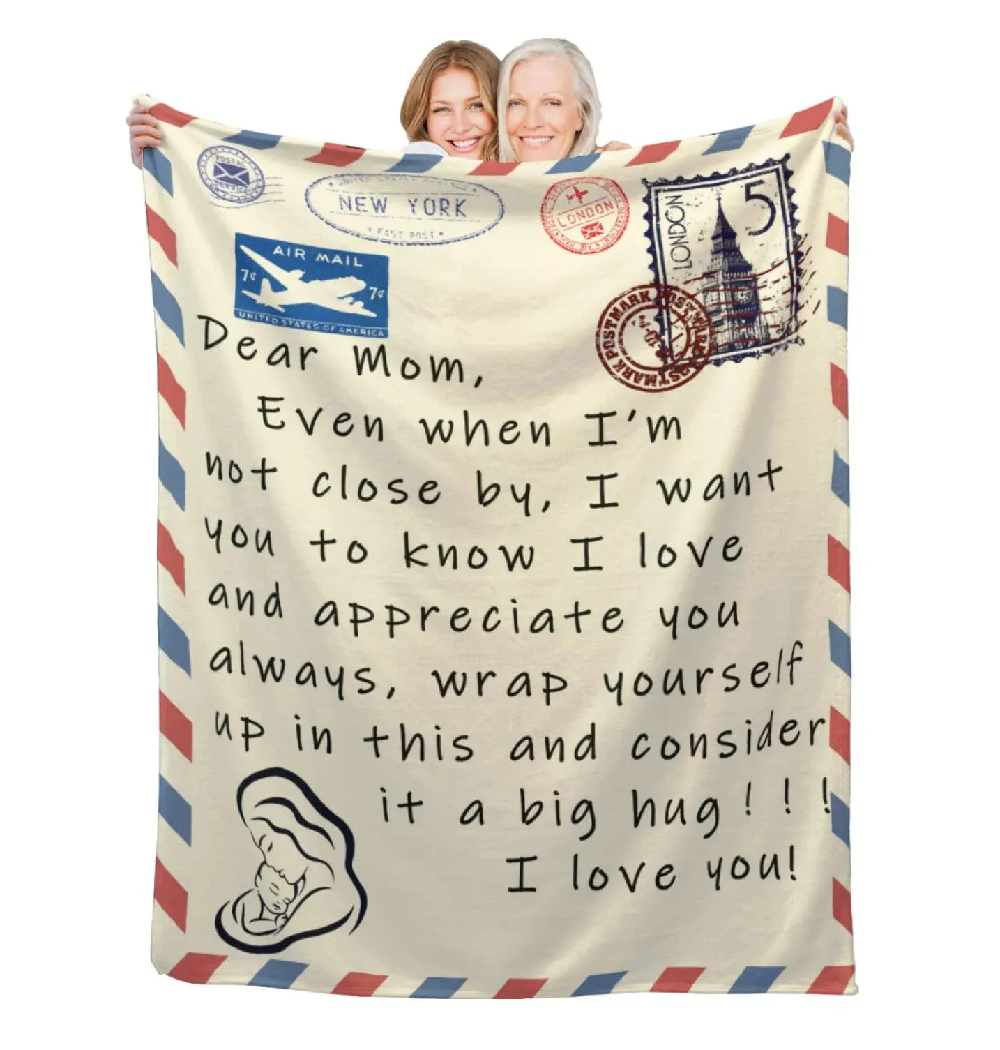 Birthday Gifts for MomGifts for Mom Mother&#039;s Day BlanketI Love You Mom Blanke...