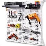 VEVOR Wall Pegboard Peg Board Panel Organizer Shelf Display Tools Garage 25PCS