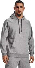 Men&#039;s UA Rival Fleece Hoodie White/Black Under Armour Pullover Long sleeve Large