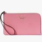 Kate Spade Blossom Pink Medium L-zip Lucy Wristlet NWT MSRP $139