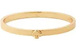 KATE SPADE Everyday Spade Thin Metal Bangle Gold Hinged Logo Bracelet - NWT