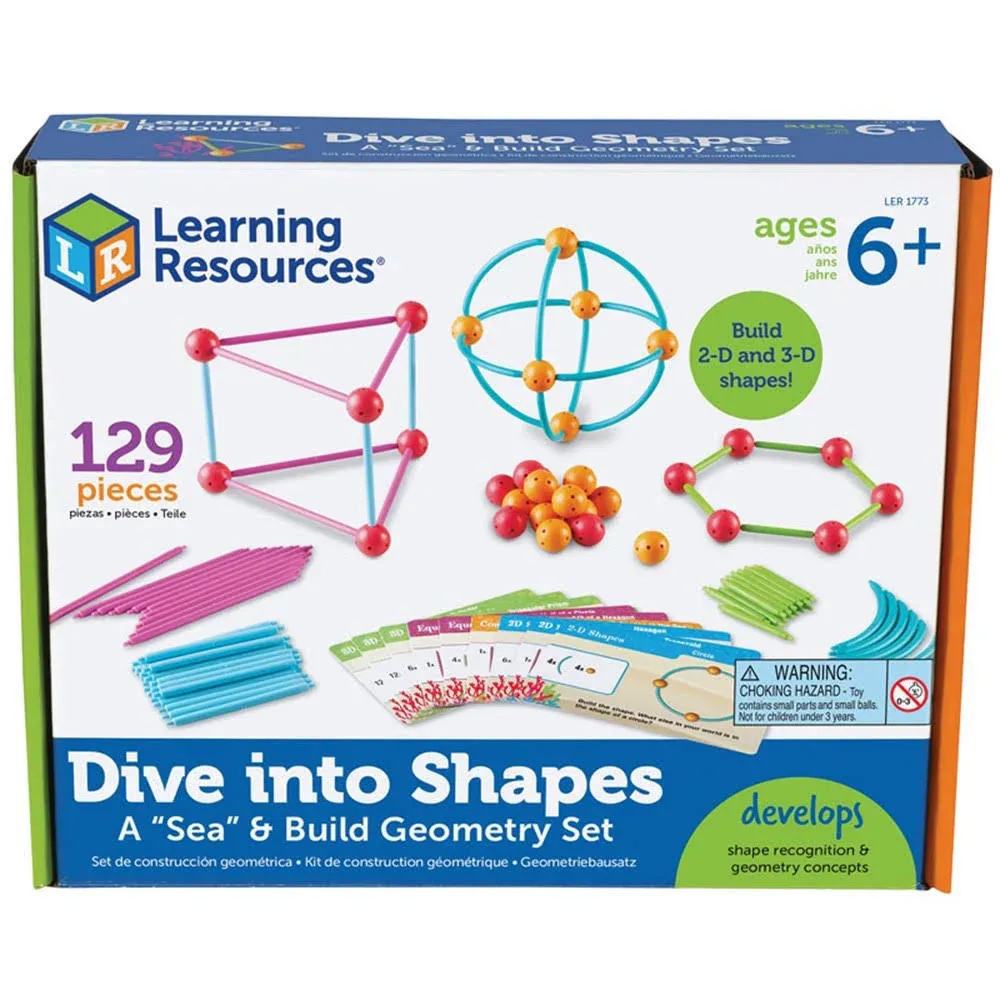 Learning Resources A Sea-And-Build Geometry Set, Ast (LRN1773) 1 Set