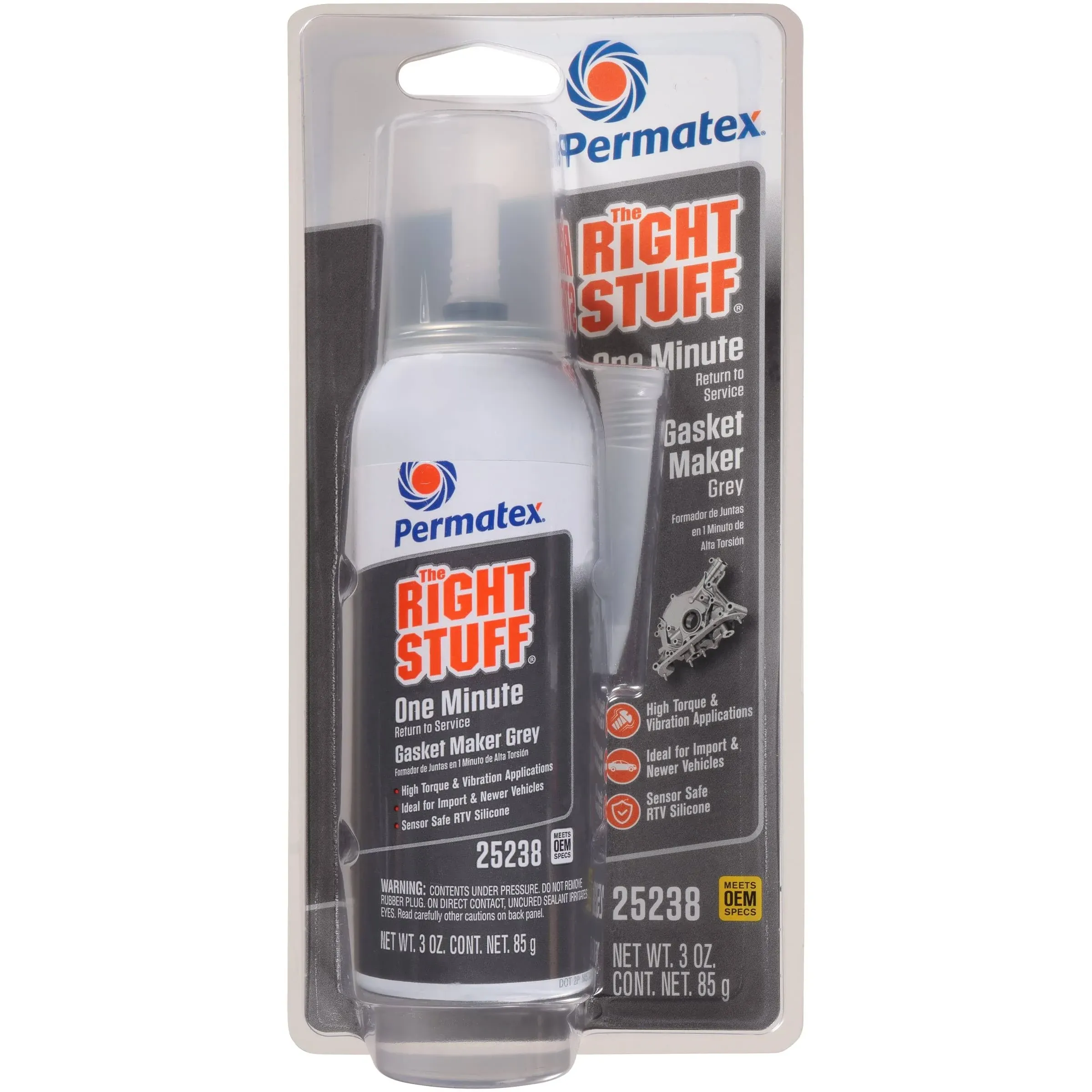 Permatex 25238 The Right Stuff Grey Gasket Maker 3 oz