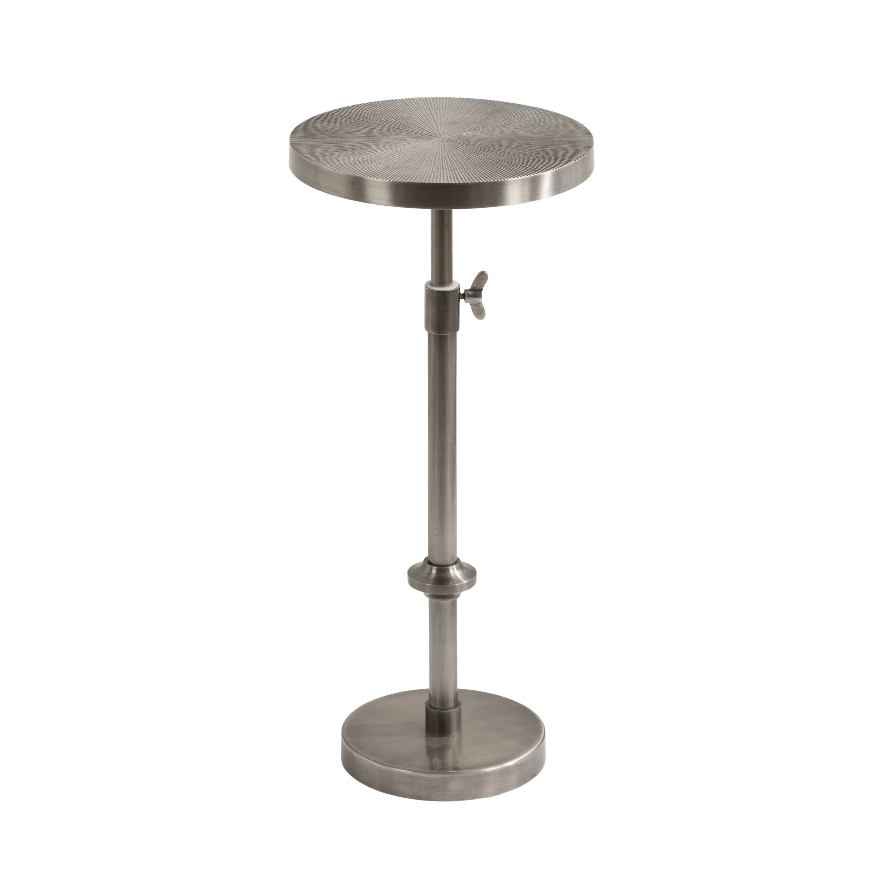 Kate and Laurel Engles Traditional Adjustable-Height Pedestal Drink Table