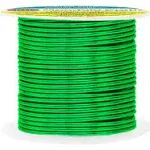 Mandala Crafts Anodized Aluminum Wire for Sculpting, Armature, Jewelry Making, Gem Metal Wrap, Garden, Colored and Soft, 1 Roll(14 Gauge, Kelly Green)