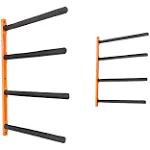 VEVOR BGS4G0000000MMS6PV0 Wall Kayak Storage Rack with 4-Capacity Wall Mounted Kayak Holder for Kayak Canoe Paddle Board, Rust