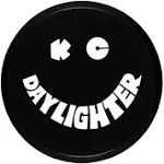 KC HiLiTES 5200 6" Round Black Plastic Light Cover w/ White KC Daylighter Logo - Single Cover