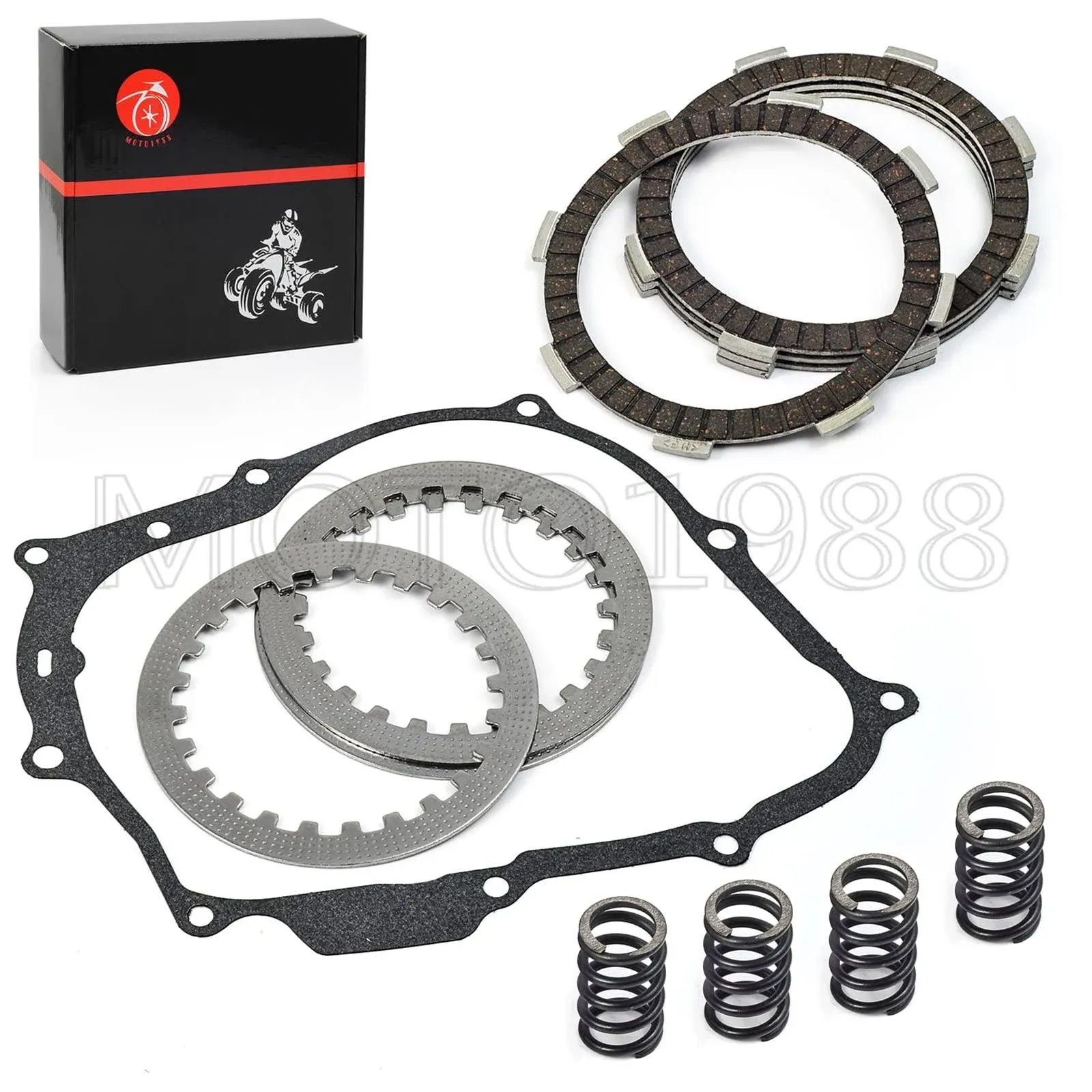 Clutch Friction Plates Kit Spring &amp; Gasket for Honda CRF100F CRF80F 2004-2013