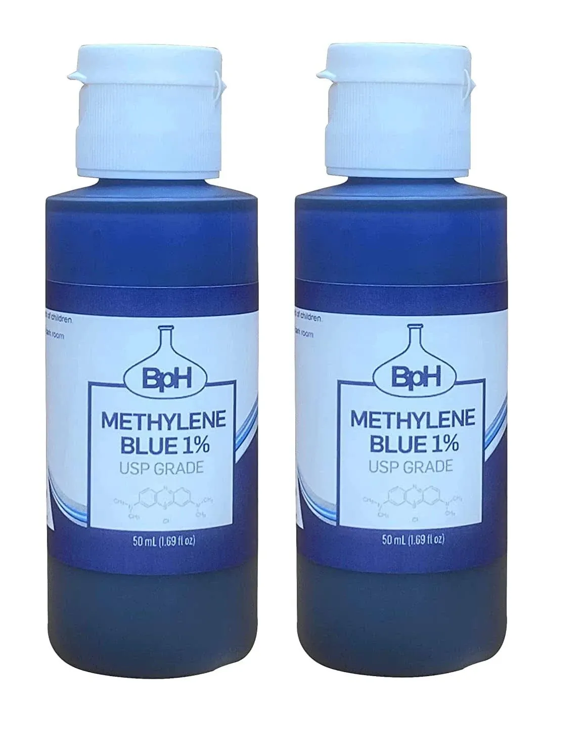  Methylene Blue, 1% USP (Pharmaceutica<wbr/>l) Grade: 2×50 mL Twin Pack Glass: 3rd 