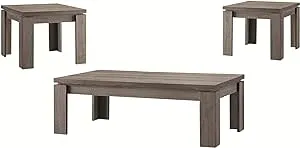 3-piece Occasional Table Set Weathered Grey 701686