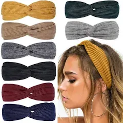 Women's and Girls' Knotted Boho Stretchy Headbands