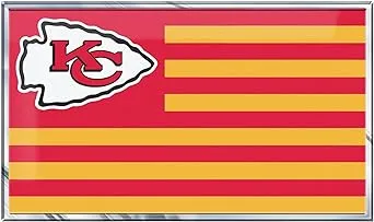 NFL - Kansas City Chiefs State Flag Aluminum Embossed Emblem