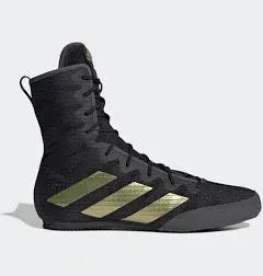 ADIDAS BOX HOG 4 BLACK BOXING SHOES SIZE 6 IN USA MENS/ 7 IN USA WOMENS (GZ6116)