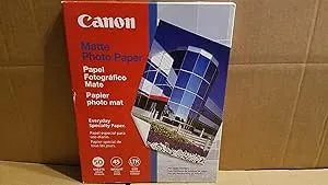 Photo Paper, Matte, 8-1/2""x11"", 50SH/PK, White, Sold as 1 Package