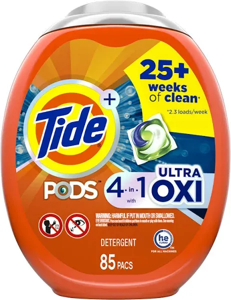 Tide PODS Ultra Oxi Liquid Laundry Detergent Pacs - 23 Count