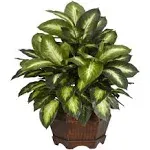 Nearly Natural Golden Dieffenbachia Silk Plant