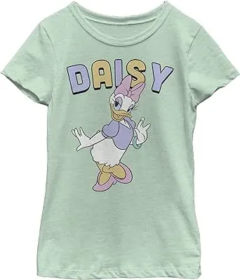 Girl's Mickey & Friends Daisy Duck Graphic Tee Mint Small, Green