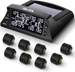 Tire Pressure Monitoring System For Rv 8 Sensor Tpms For Trailer 7 Alarm Modes 