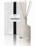 LAFCO New York Signature Reed Diffuser, Feu de Bois - 15 oz - Up to 9 Months Fragrance Life - Reusable, Hand Blown Glass Vessel - Natural Wood Reeds - Made in The USA