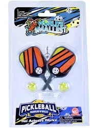 World's Smallest Pickleball Paddles & Balls