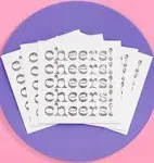 xo, Fetti Iridescent Cheers Napkins - 3-Ply, 50 Pcs | Bachelorette Party Decorations, Disco Birthday Party Decor, Baby Shower Supplies, Bridal