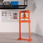 VEVOR Hydraulic 12 Ton H-Frame Garage Floor Adjustable Shop Press with Plates