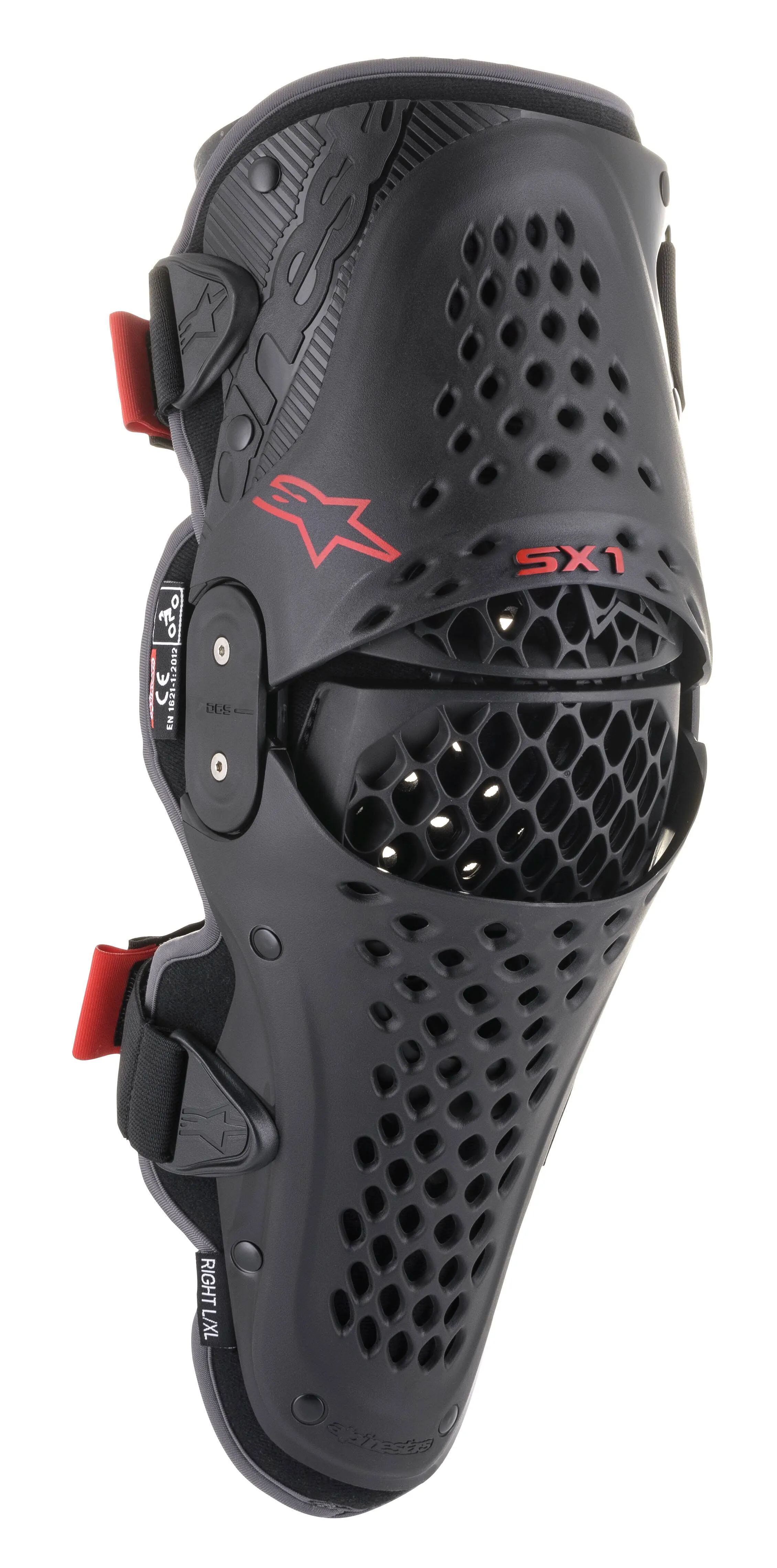 Alpinestars SX-1 V2 Knee Protector Black Red