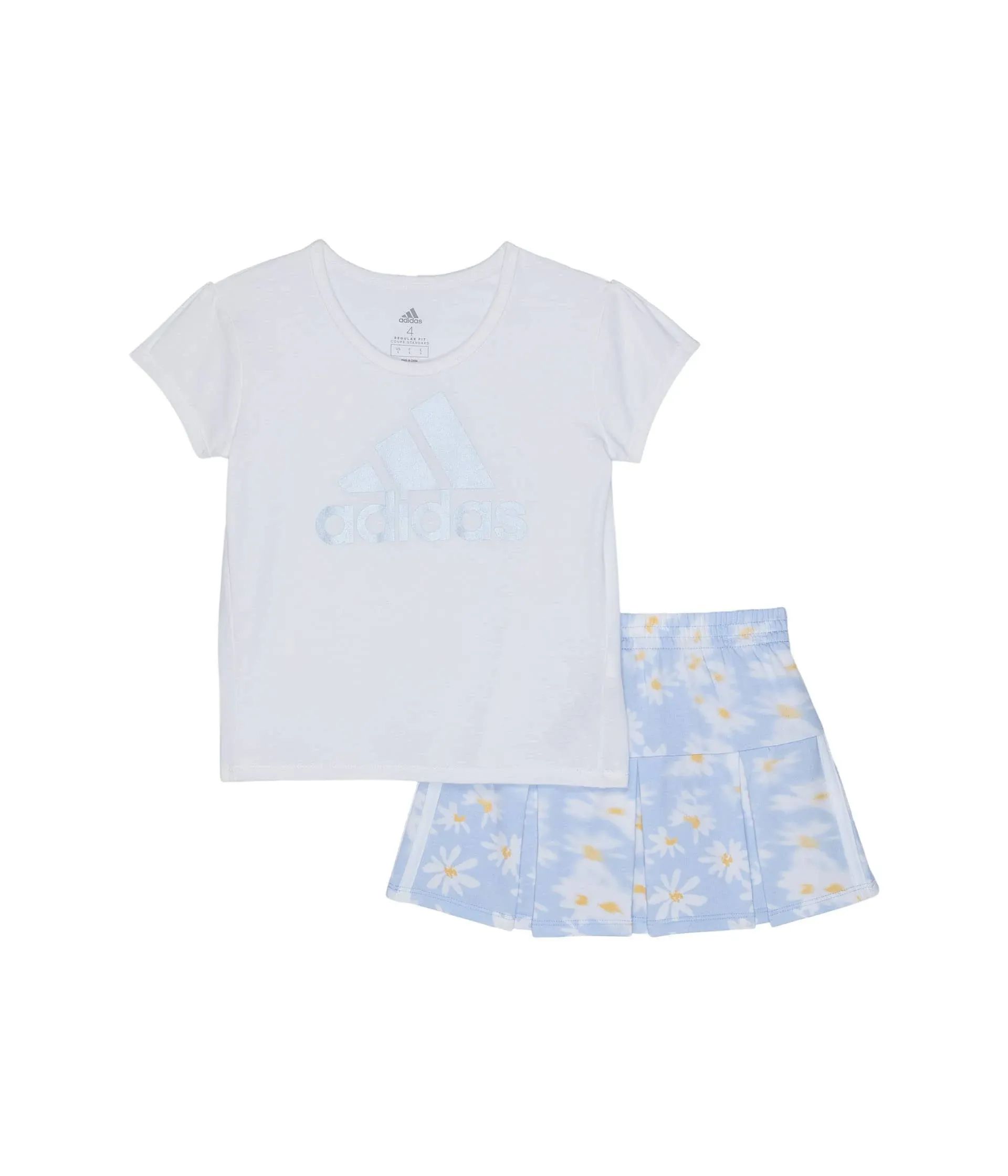 Adidas Skort &amp; Shirt Daisy  Outfit Set Size 6X Girl&#039;s