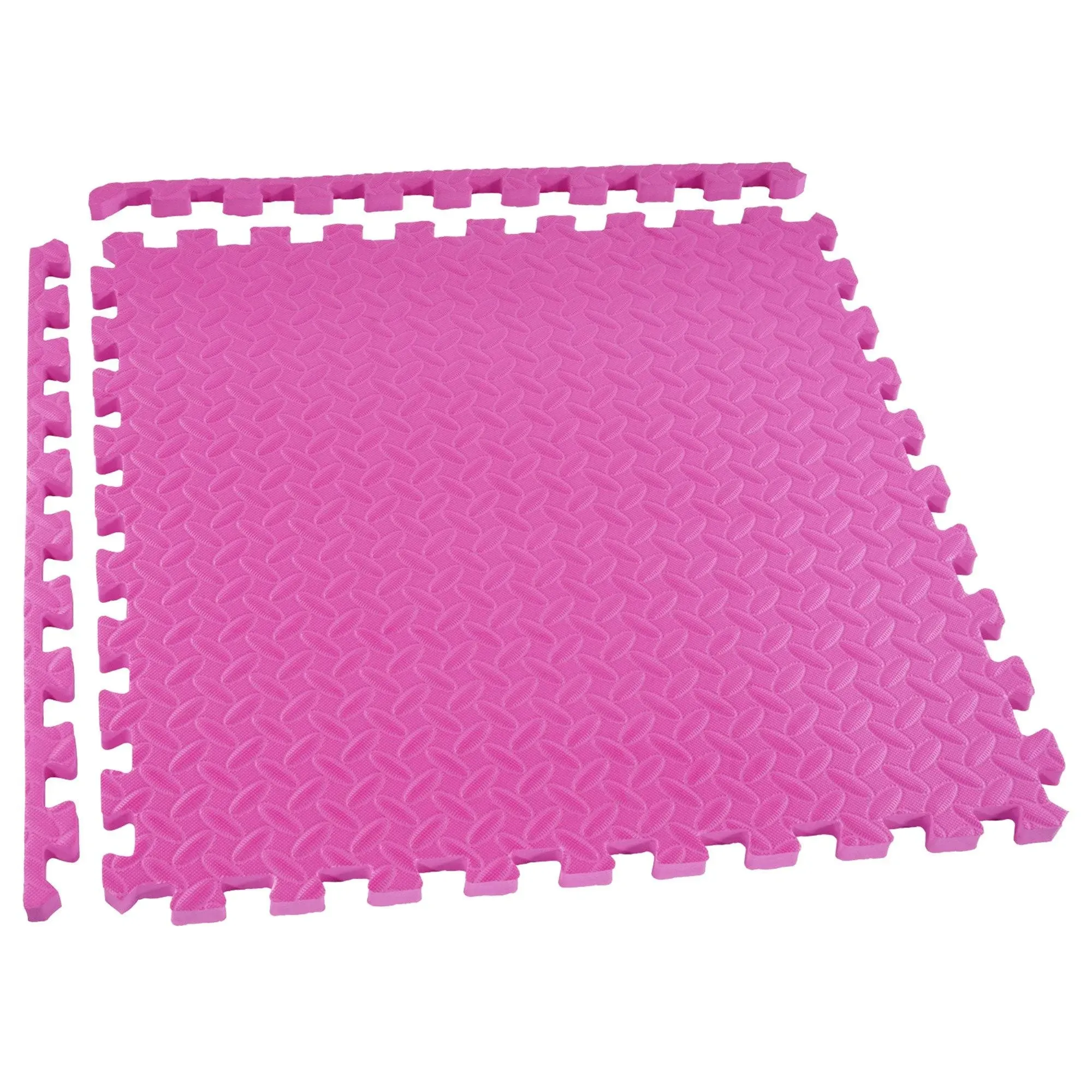 Balancefrom Fitness 96 Sq ft Interlocking EVA Foam Exercise Mat tiles, Multi