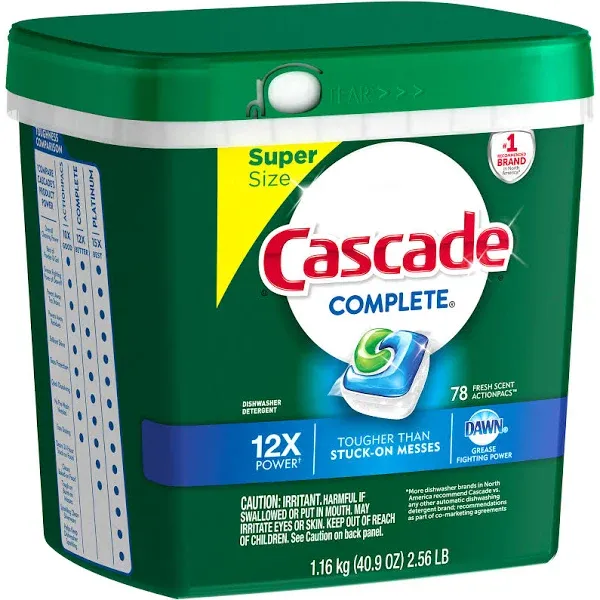 Cascade ActionPacs Dishwasher Detergent