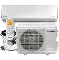 Pioneer Diamante Series 24,000 BTU 18 SEER 230V Ductless Mini-Split Air Conditioner Heat Pump Full Set with 16 ft. Kit