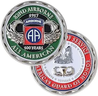 100 years 82nd Airborne Challenge Coin