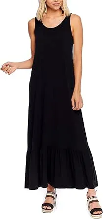 Mud Pie Women&#x27;s Alice Black Jersey Maxi Dress Size Sm (4-6) or Med (8-10) NEW