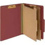 10 Red Classification Folders - 2 Divider - 2 Inch Tyvek Expansions - Durable 2 