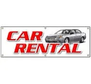 Car Rental Banner Sign