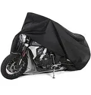 Hanmir Motorcycle Cover All Season Universal Weather Waterproof Motorbike Cover with Lock-holes & Storage Bag