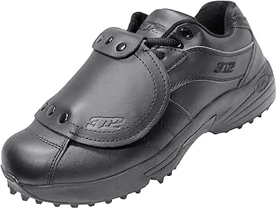 3N2 Men's Baseball Umpire Officiating Shoe Reaction Pro Plate Sturdy Design & Comfort Optimum Protection 100% Genuine Leather No Extra Weight, D & EE Widths for Softball & Baseball Umpires Black