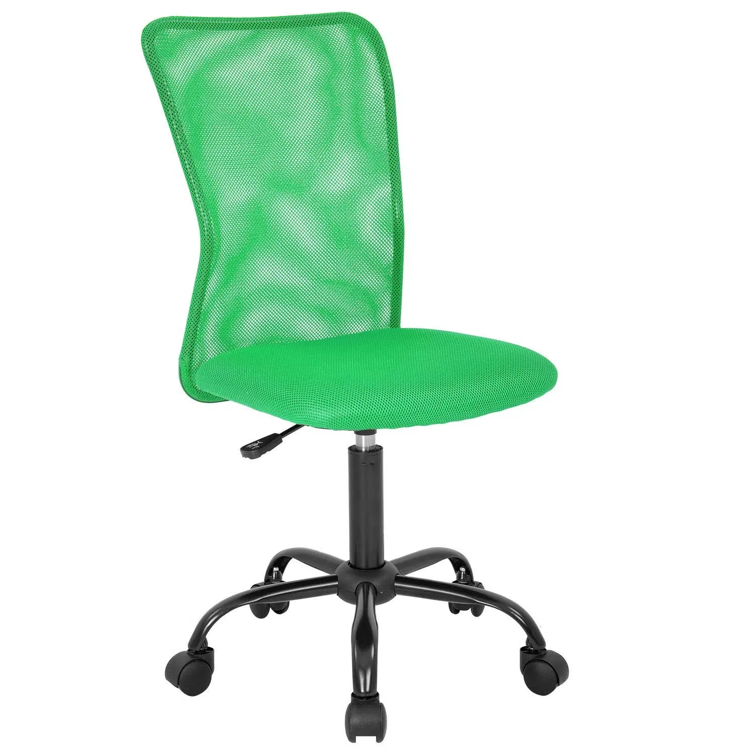 BestOffice Mesh Office Chair Desk Chair Computer Chair with Ergonomic Lumbar Support Without Arms Adjustable Swivel Rolling Chair for Men(Green)