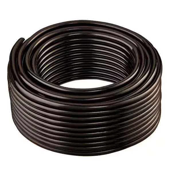 HydroMaxx 1/2 in. I.D. x 3/4 in. O.D. x 100 ft. Black Flexible Non-Toxic, BPA Free Vinyl Tubing