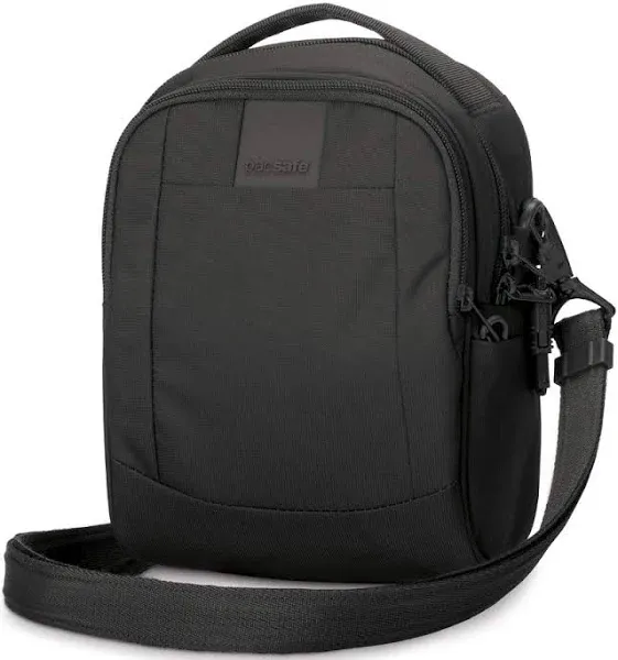 Pacsafe Metrosafe LS100 Econyl Anti-Theft Crossbody Bag Black