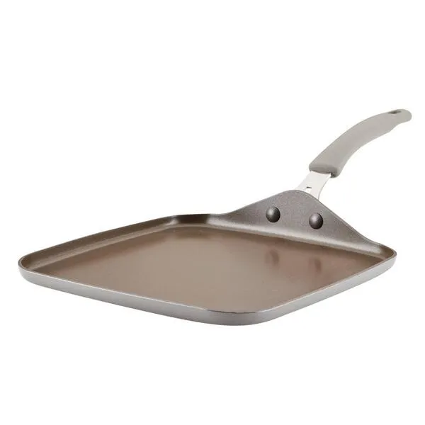 Rachael Ray Cook + Create Nonstick 11"" Aluminum Griddle Pan In Agave Blue