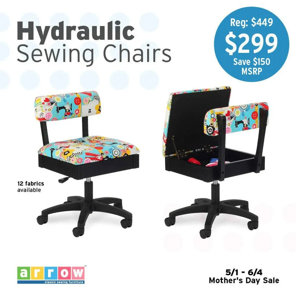 Arrow Sew Wow Sew Now Hydraulic Sewing Chair